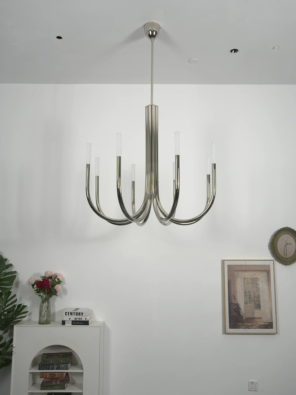 Corin Curved Arm Candle Chandelier