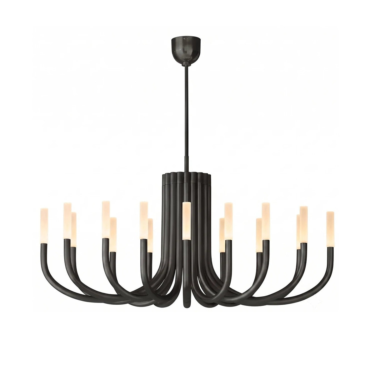 Corin Curved Arm Candle Chandelier