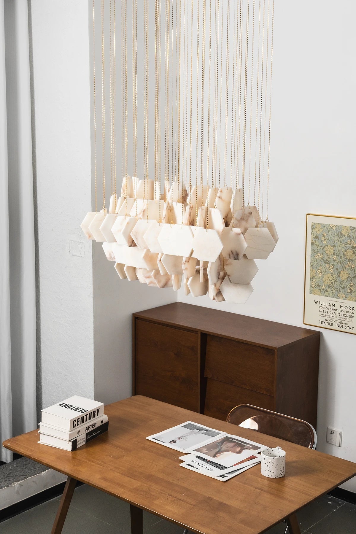 Natural Alabaster Chandelier