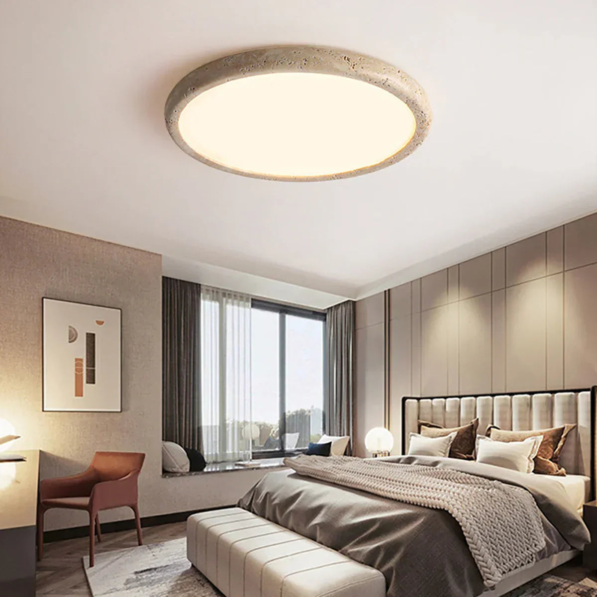Travertine Kleine Ceiling Light