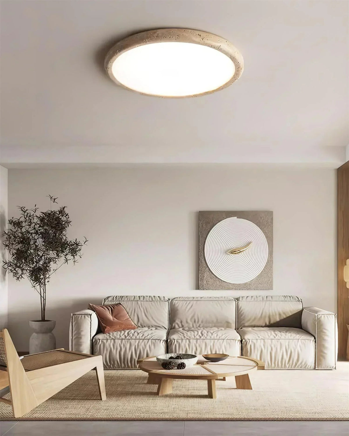 Travertine Kleine Ceiling Light