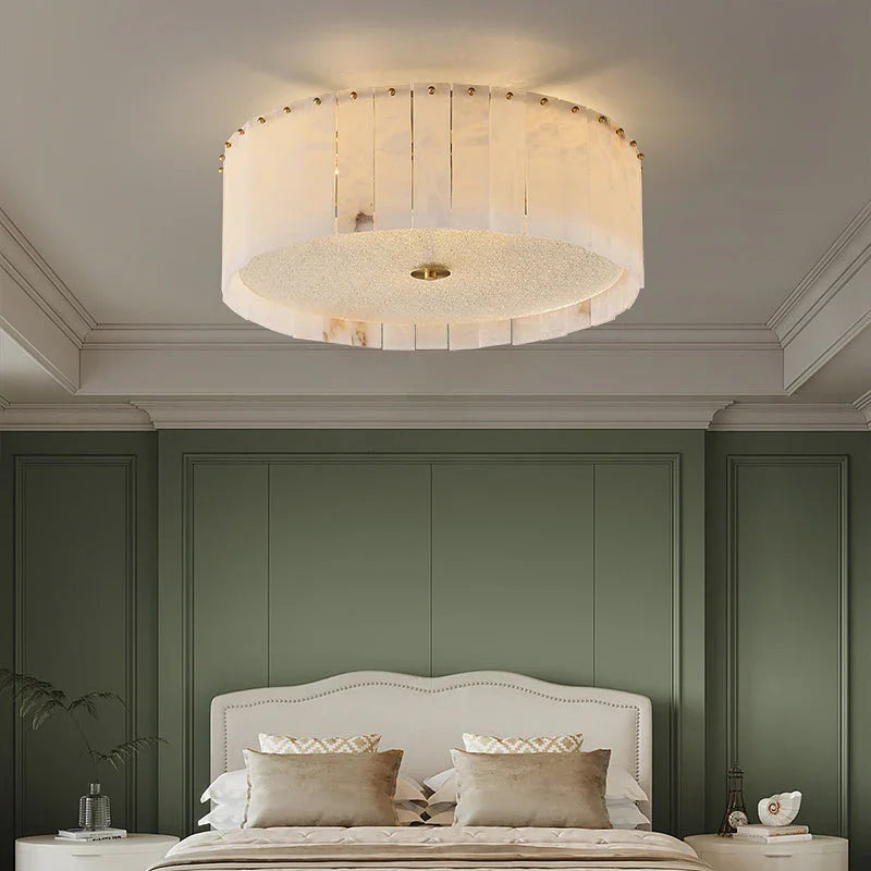 All Copper Alabaster Ceiling Lamp