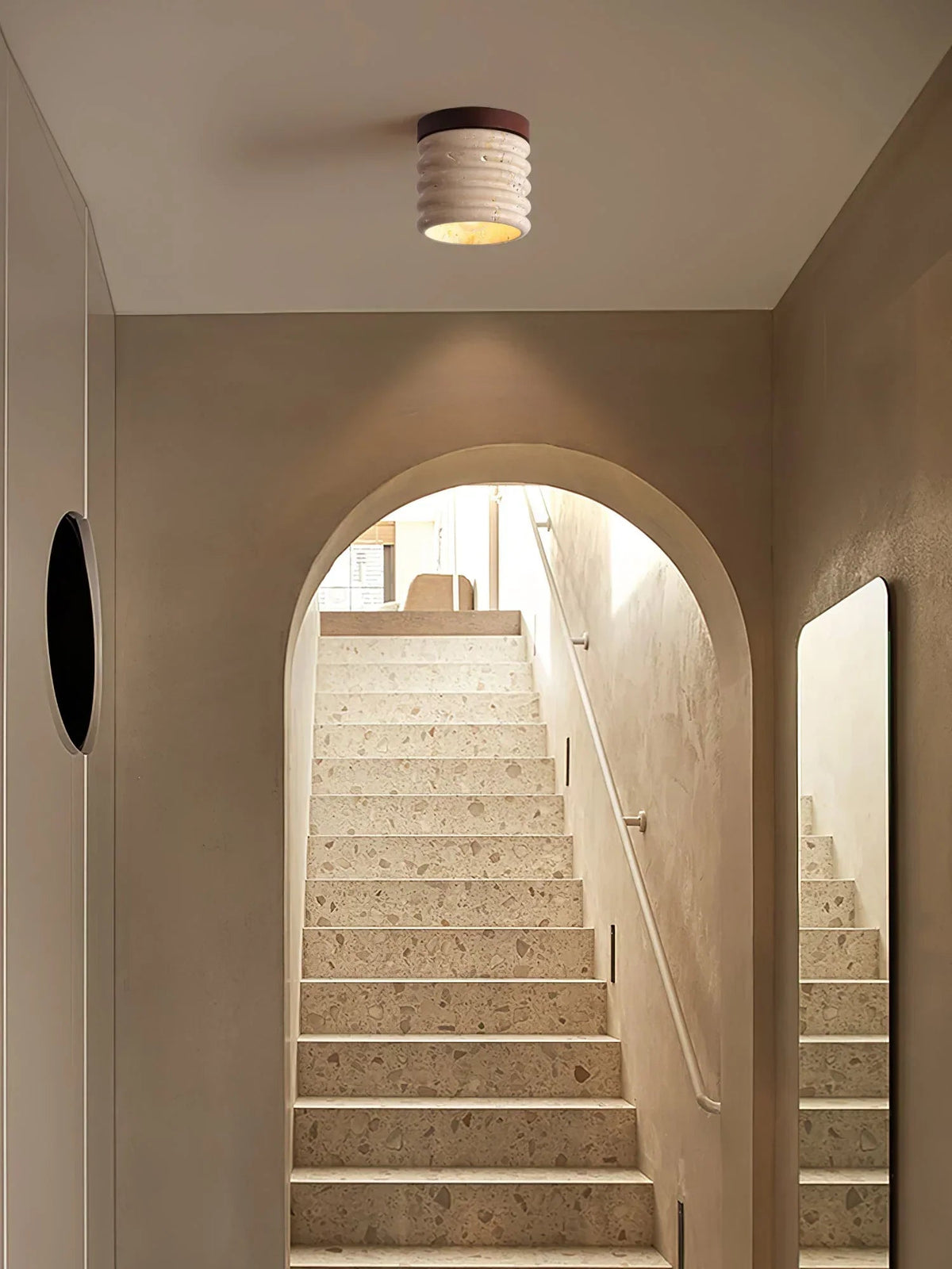 Travertine Vaarnii Ceiling Lamp