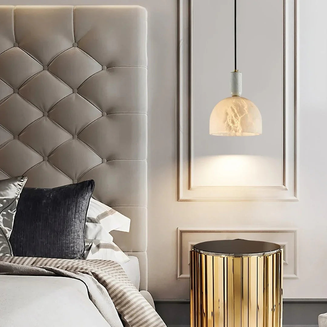 Acorn Alabaster Pendant Light