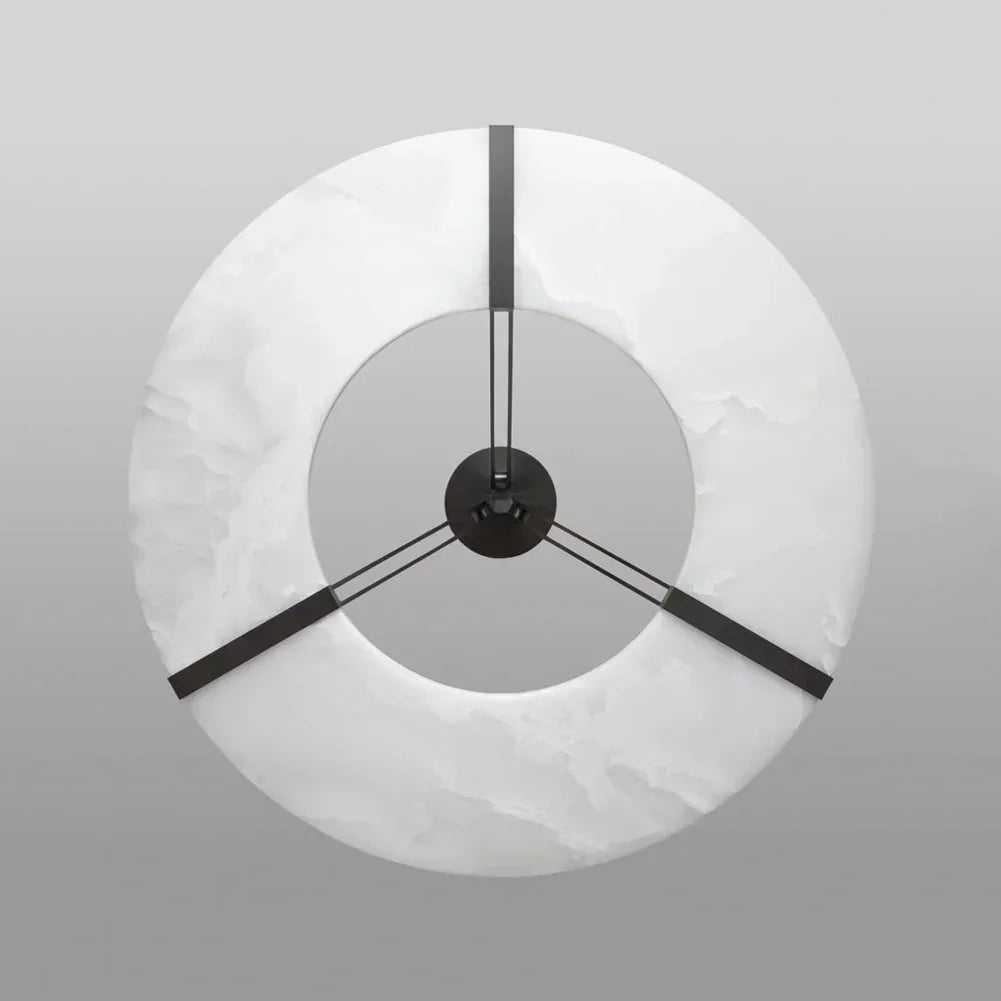 Alabaster Luxembourg Halo Chandelier