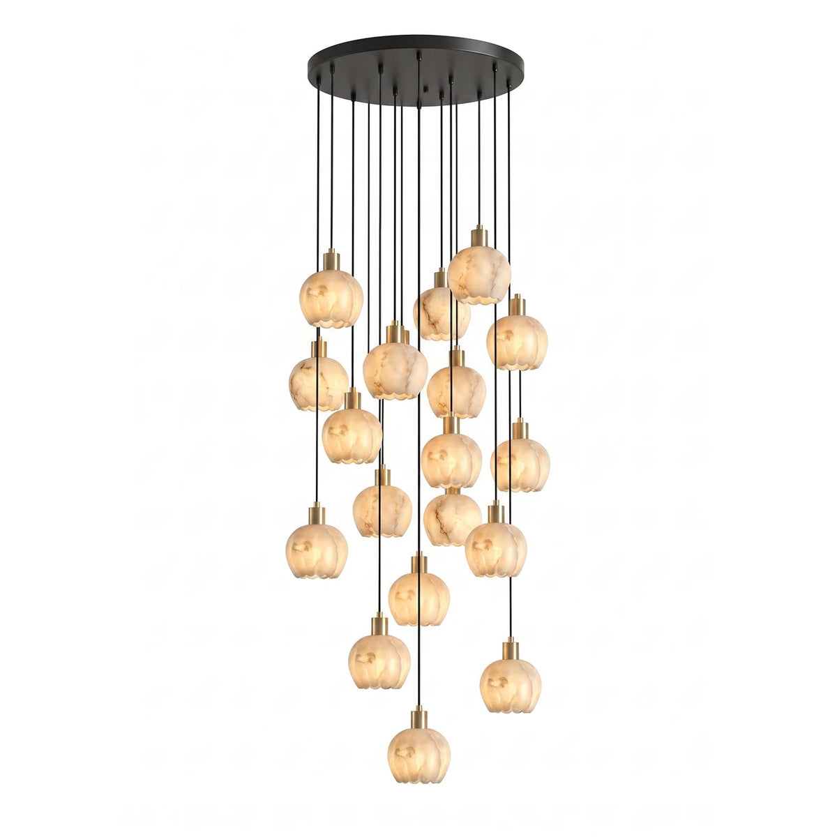 Alabaster Petal Cluster Chandelier