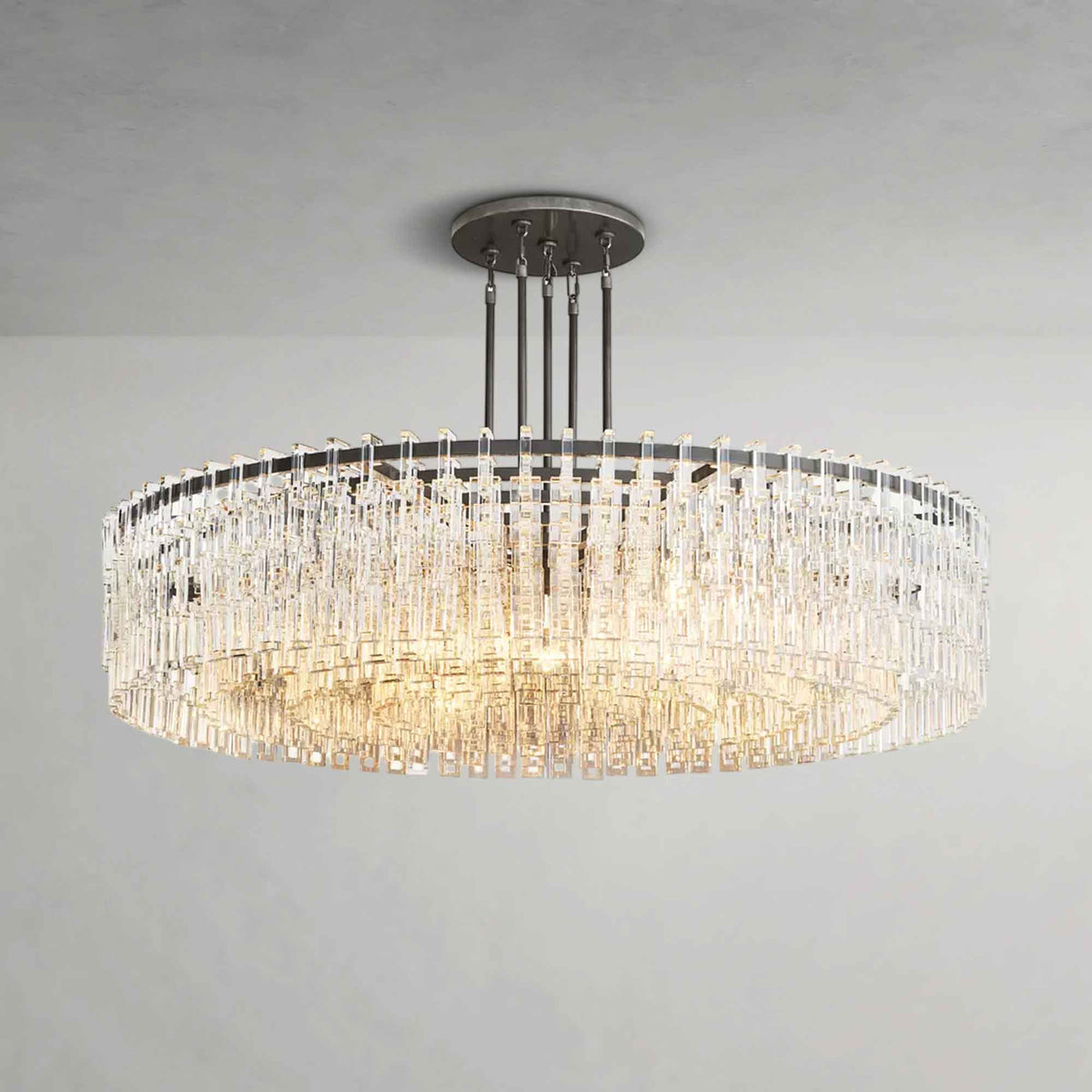 Marigana crystal chain chandelier bronze60 product view