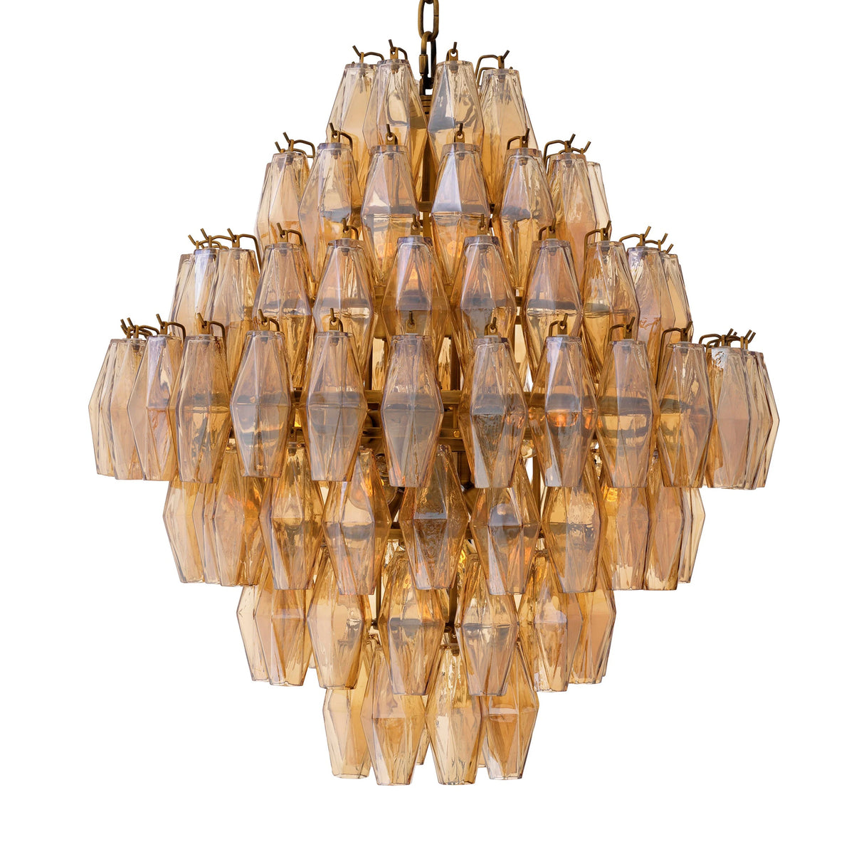 Merry faceted glass chandelier close-up detail large-detail-2