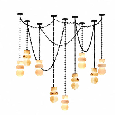 stairwell chandelier