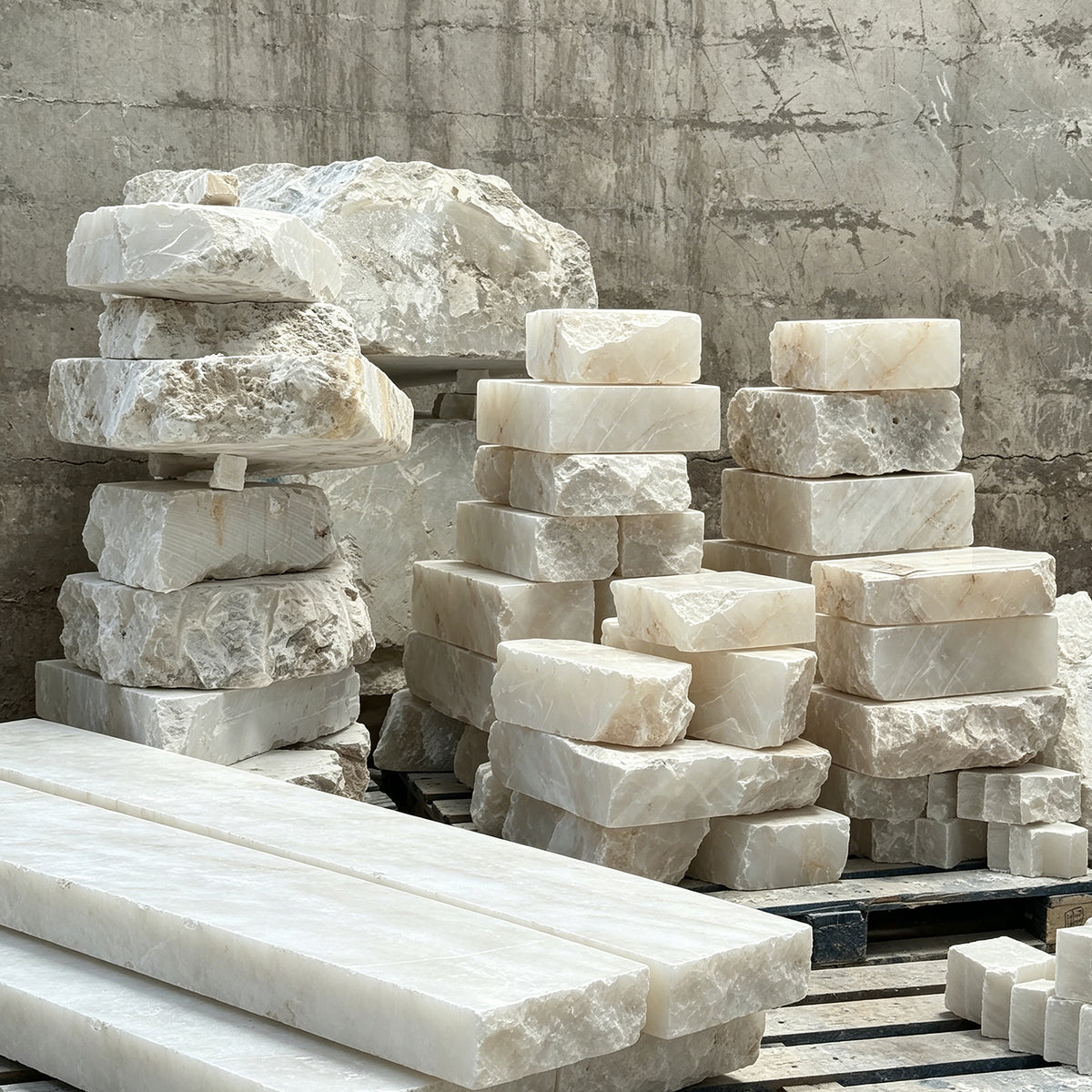 Your drawing, shaped from Spanish natural alabaster.