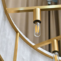 Replaceable light bulb and copper frame, socket close-up detail