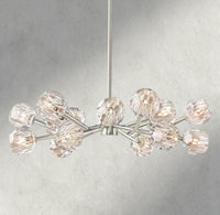 Boule de Cristal chandelier 36" / Clear / Nickel product view