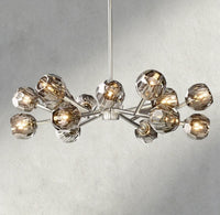 Boule de Cristal chandelier 36" / Smoke / Nickel product view