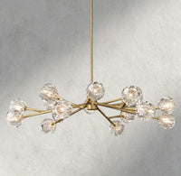 Boule de Cristal chandelier 48" / Clear / Brass product view
