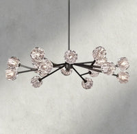 Boule de Cristal chandelier 48" / Clear / Bronze product view