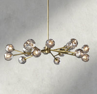 Boule de Cristal chandelier 48" / Smoke / Brass product view