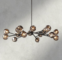 Boule de Cristal chandelier 48" / Smoke / Bronze product view