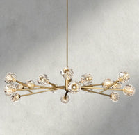 Boule de Cristal chandelier 60" / Clear / Brass product view