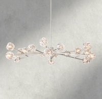 Boule de Cristal chandelier 60" / Clear / Nickel product view