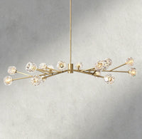 Boule de Cristal chandelier 72" / Clear / Brass product view