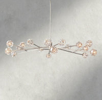 Boule de Cristal chandelier 72" / Clear / Nickel product view