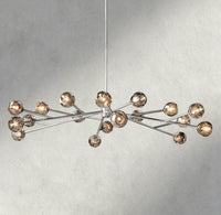 Boule de Cristal chandelier 72" / Smoke / Nickel product view