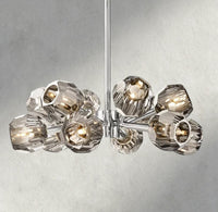 Boule de Cristal chandelier 24" / Smoke / Nickel product view