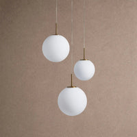 Casens round LED chandelier - 3-Light 20'' / Matte Opal