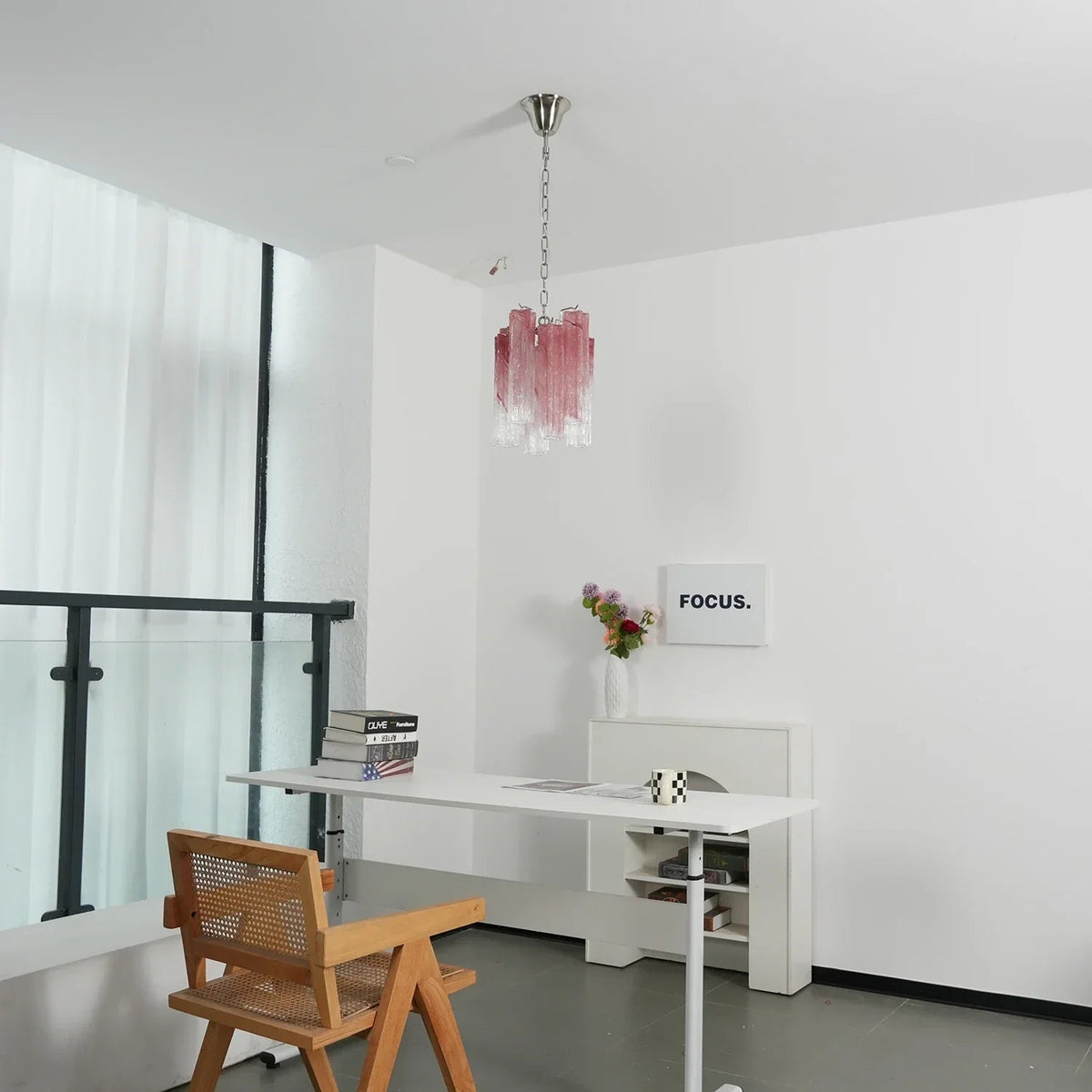Addis Star-Shaped Glass Tubes Chandelier