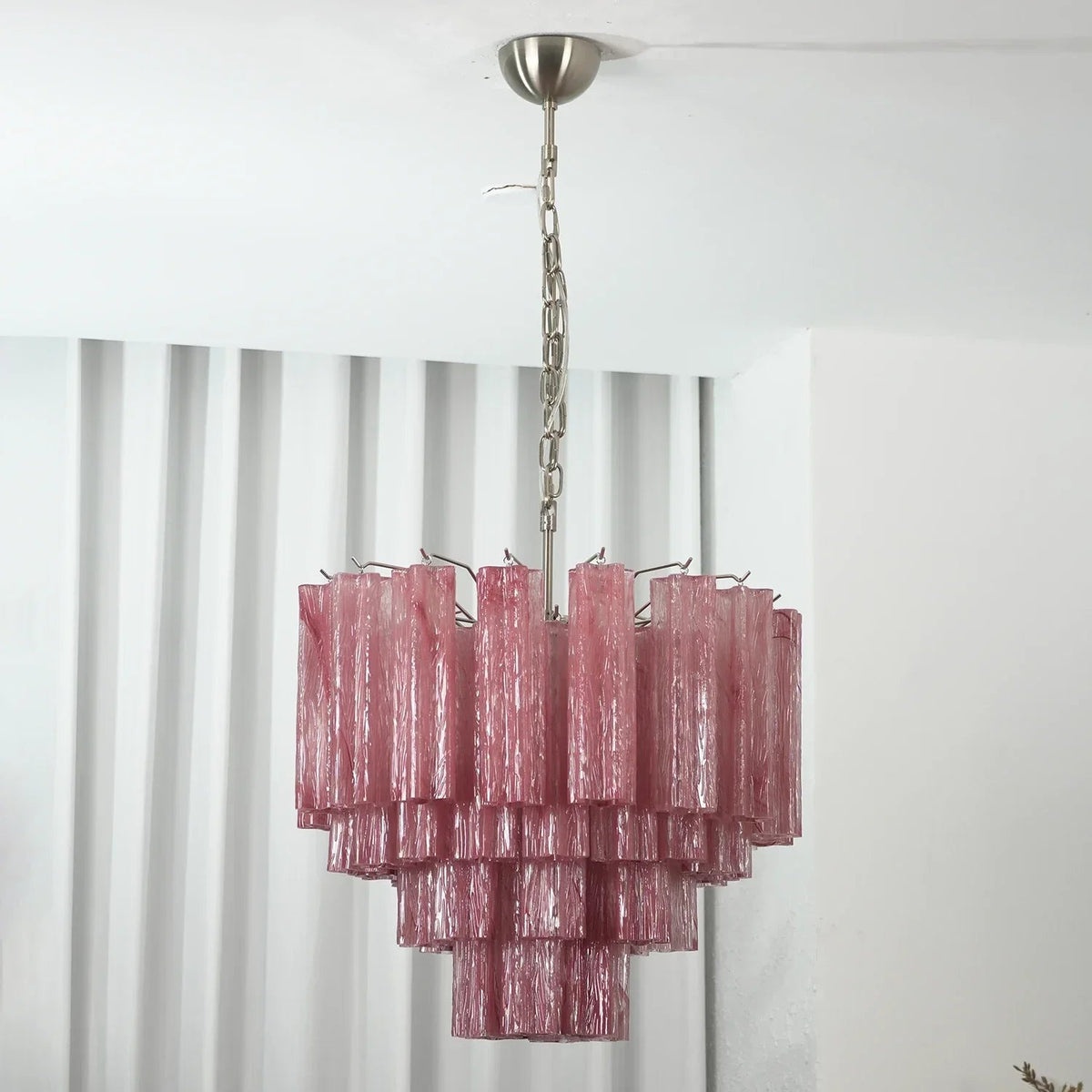 Addis Star-Shaped Glass Tubes Chandelier