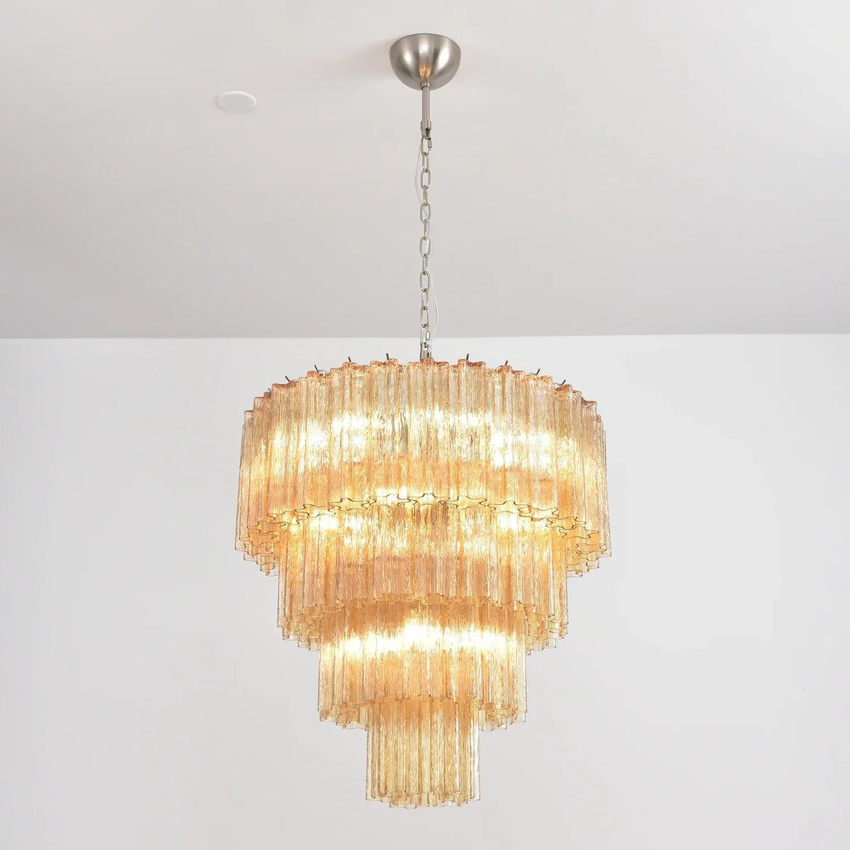 Addis Star-Shaped Glass Tubes Chandelier