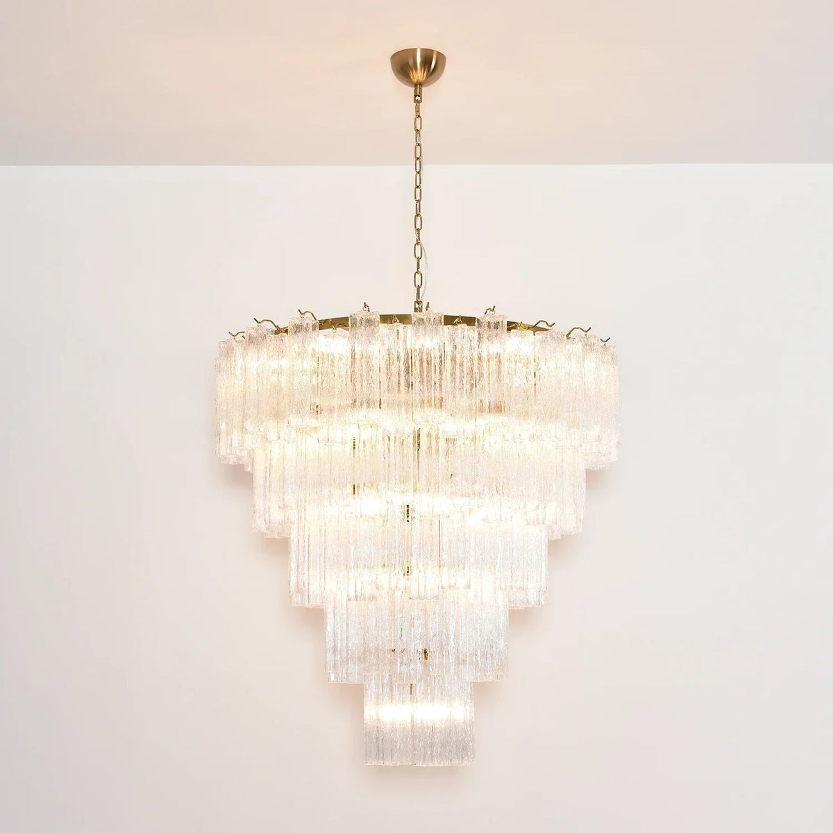 Addis Star-Shaped Glass Tubes Chandelier