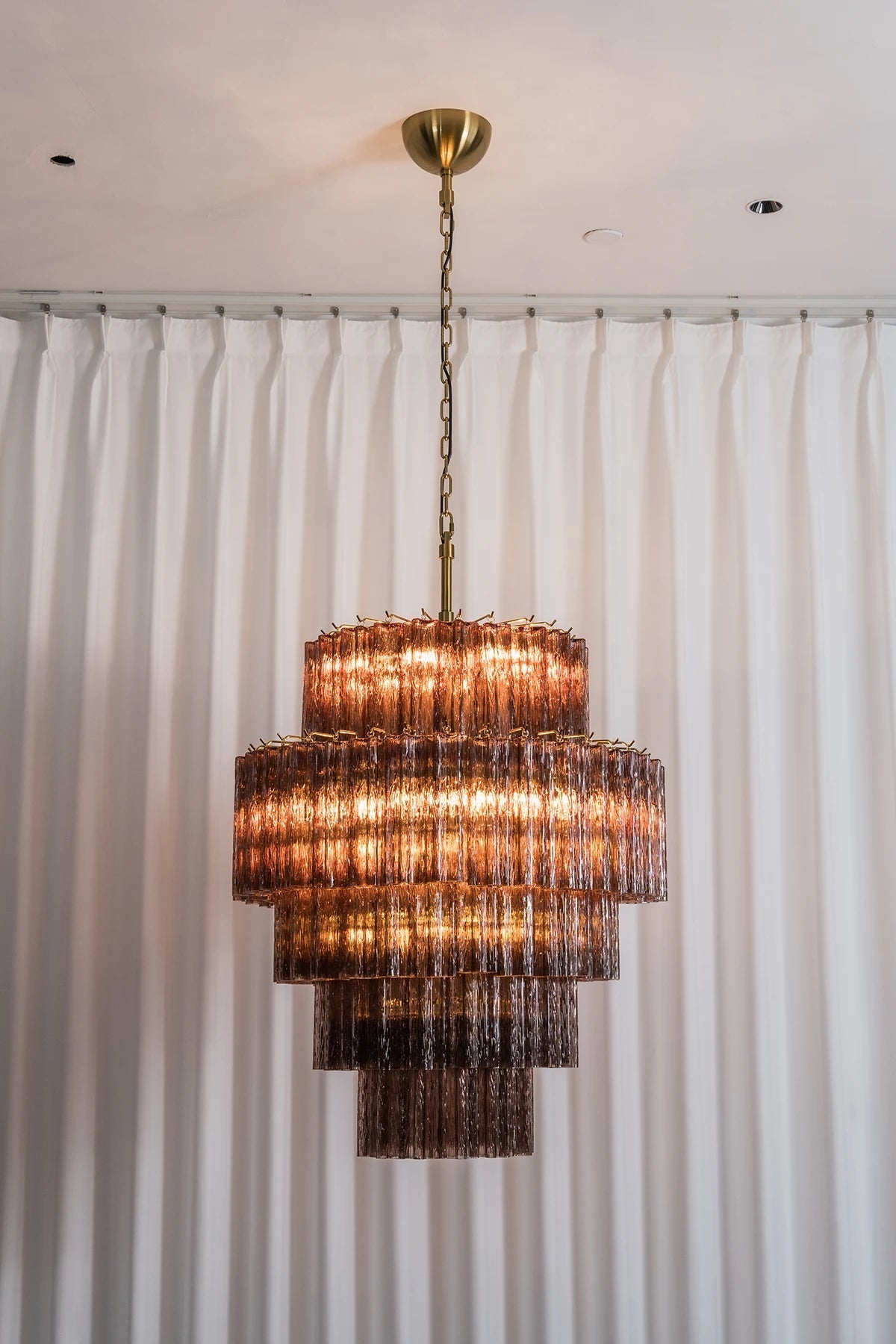 Addis Star-Shaped Glass Tubes Chandelier