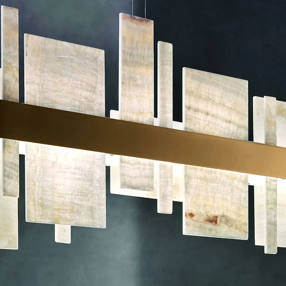 Geometric Alabaster Chandelier