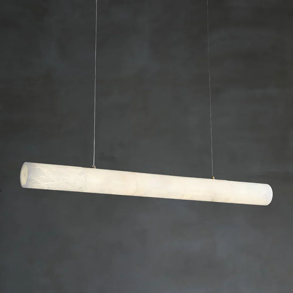 Alabaster Bamboo Linear Pendant Light