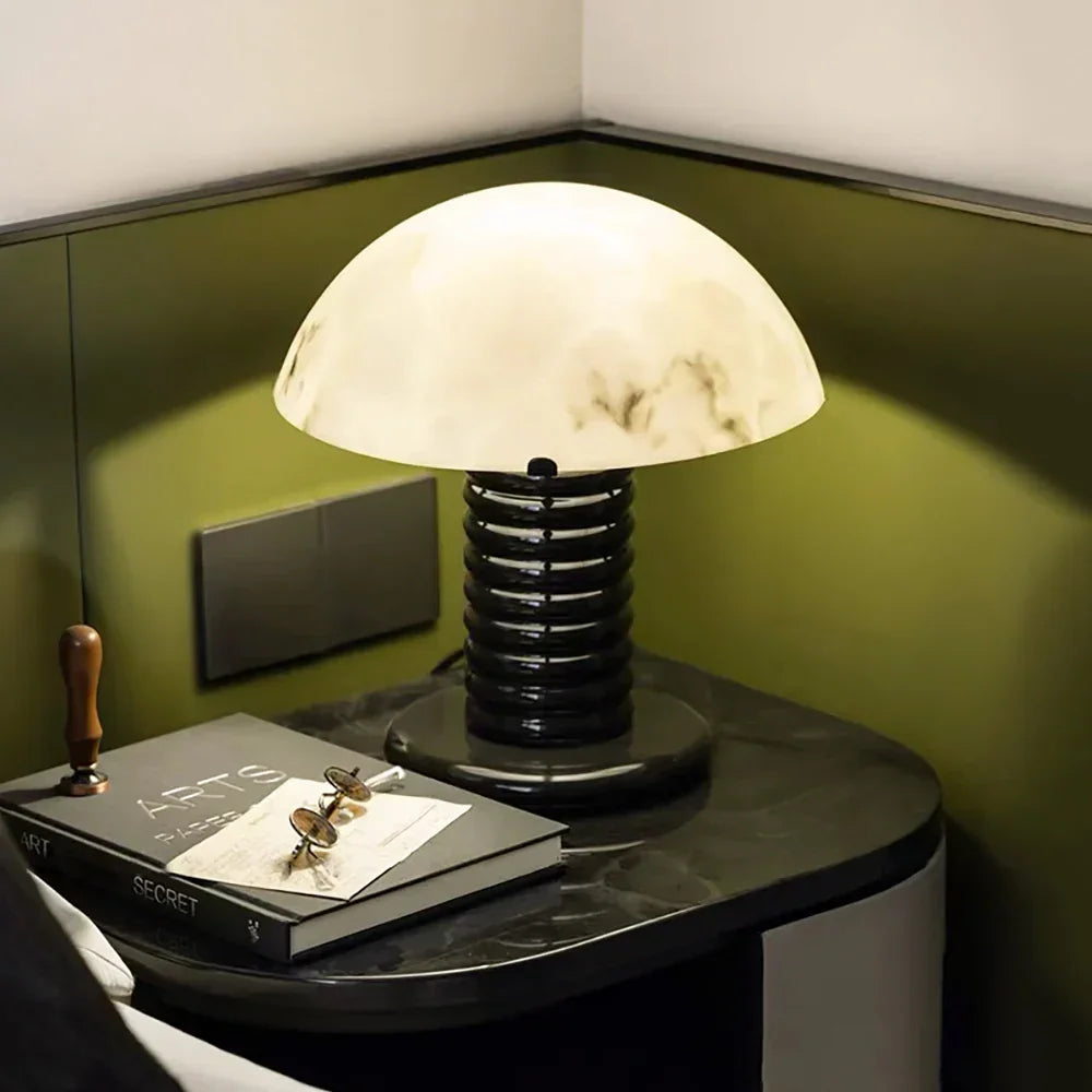 Alabaster Ben Swildens Modern Table Lamp
