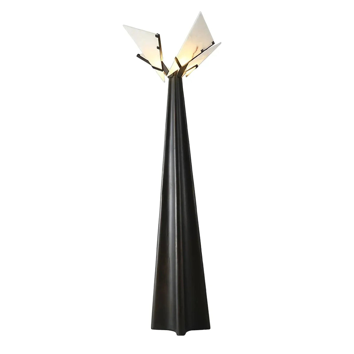 Alabaster Black Floor Lamp