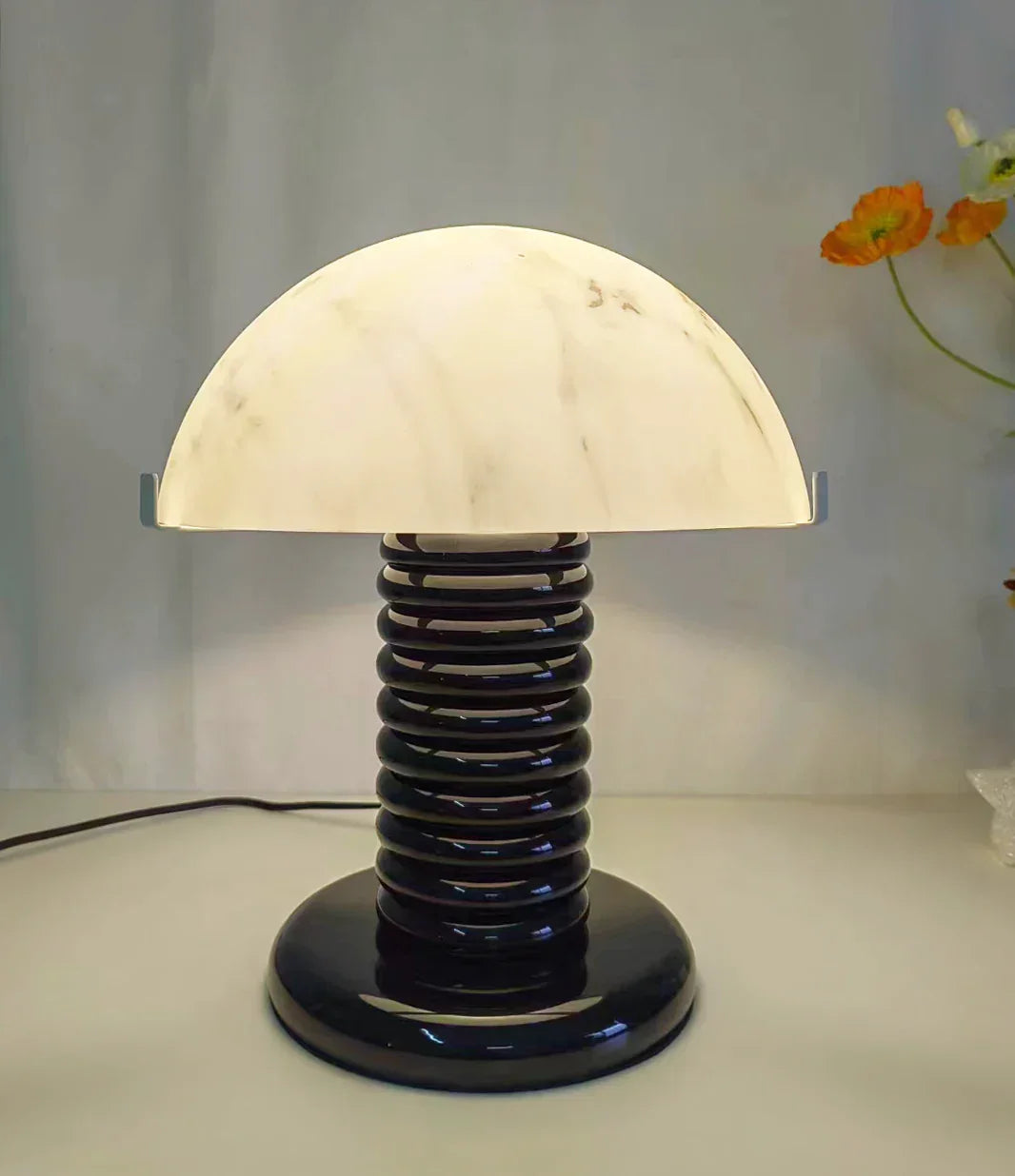 Alabaster Ben Swildens Modern Table Lamp