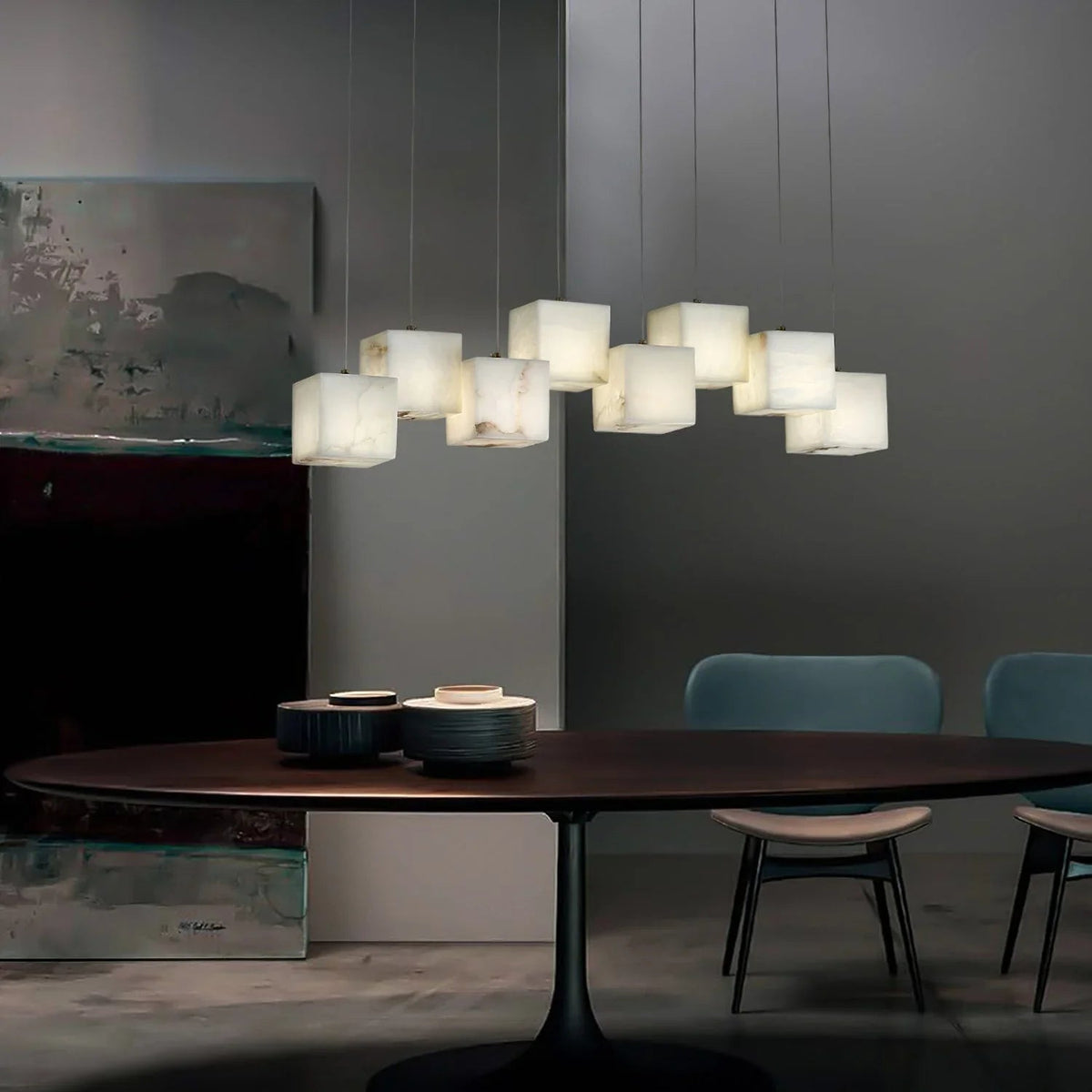 Alabaster Box Chandelier