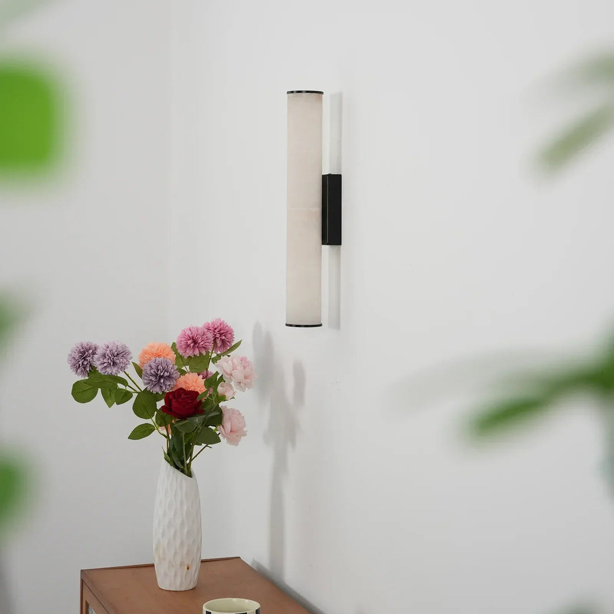 Alabaster Callisto Cylindrical Wall Lamp
