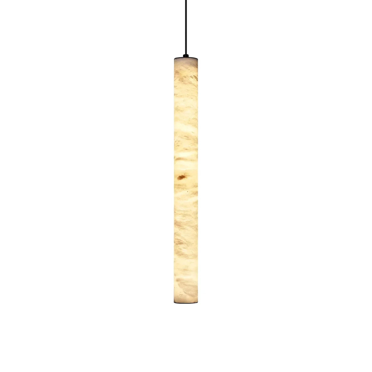 Alabaster Cylindrical Pendant Light