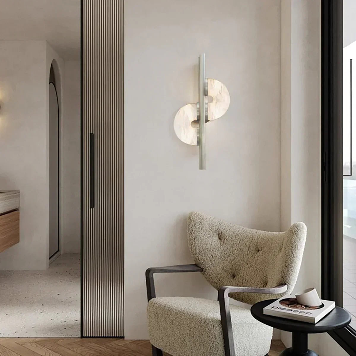 Alabaster Dolly Wall Lamp