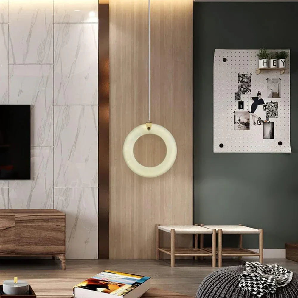 Alabaster Duplex Staircase Pendant Light