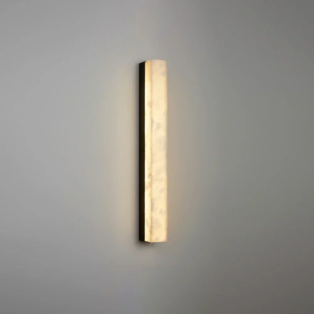 Alabaster Emerson Brass Wall Lamp