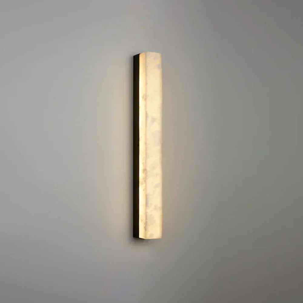 Alabaster Emerson Brass Wall Lamp