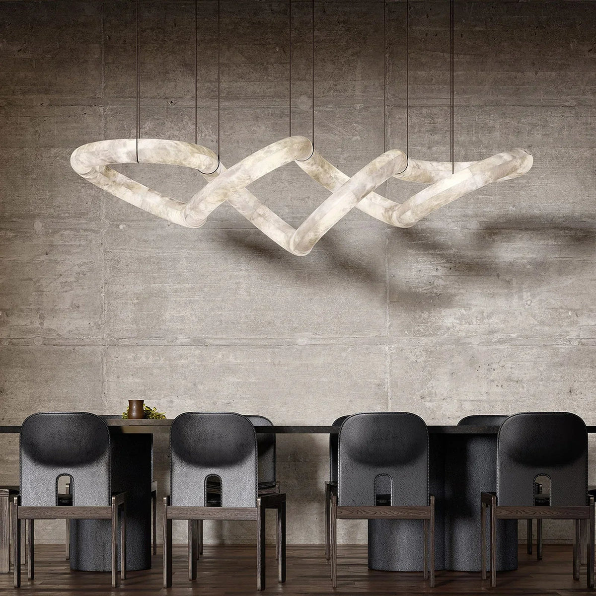 Alabaster Infinity Chandelier