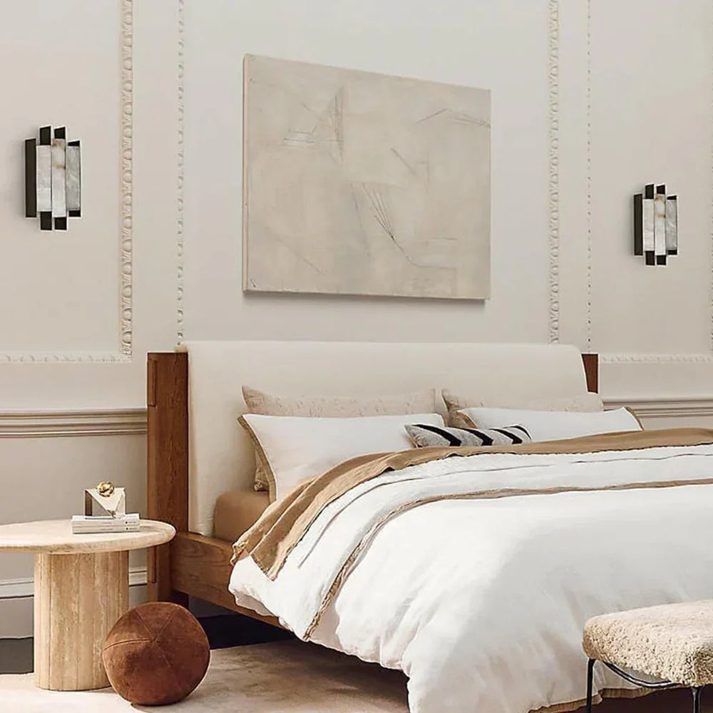 Alabaster Kamila Rectangle Wall Lamp