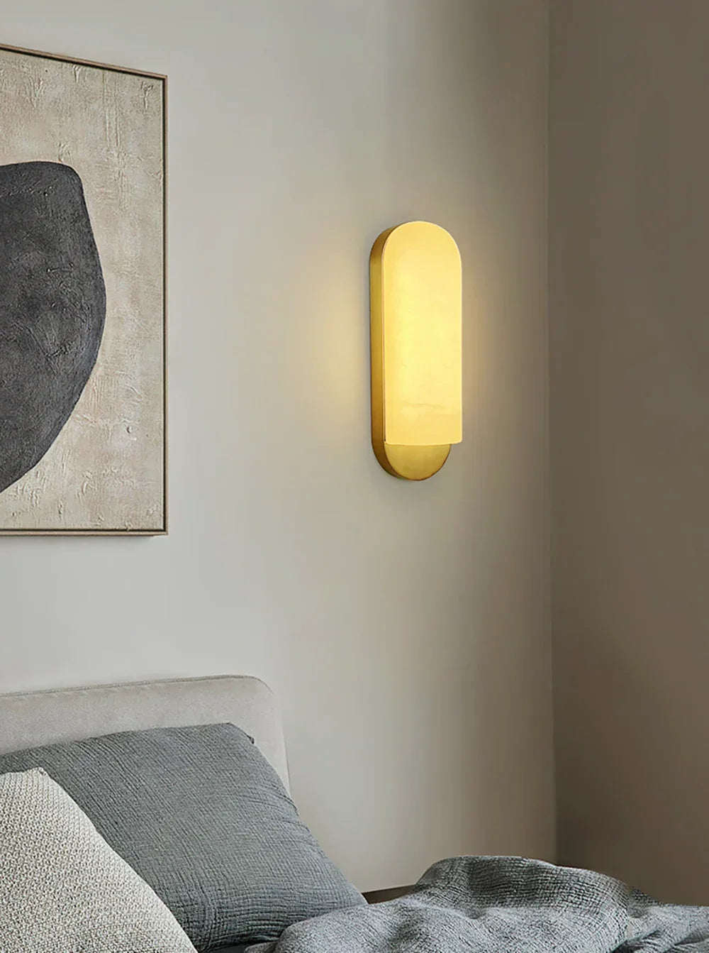 Alabaster Long Strip Wall Lamp
