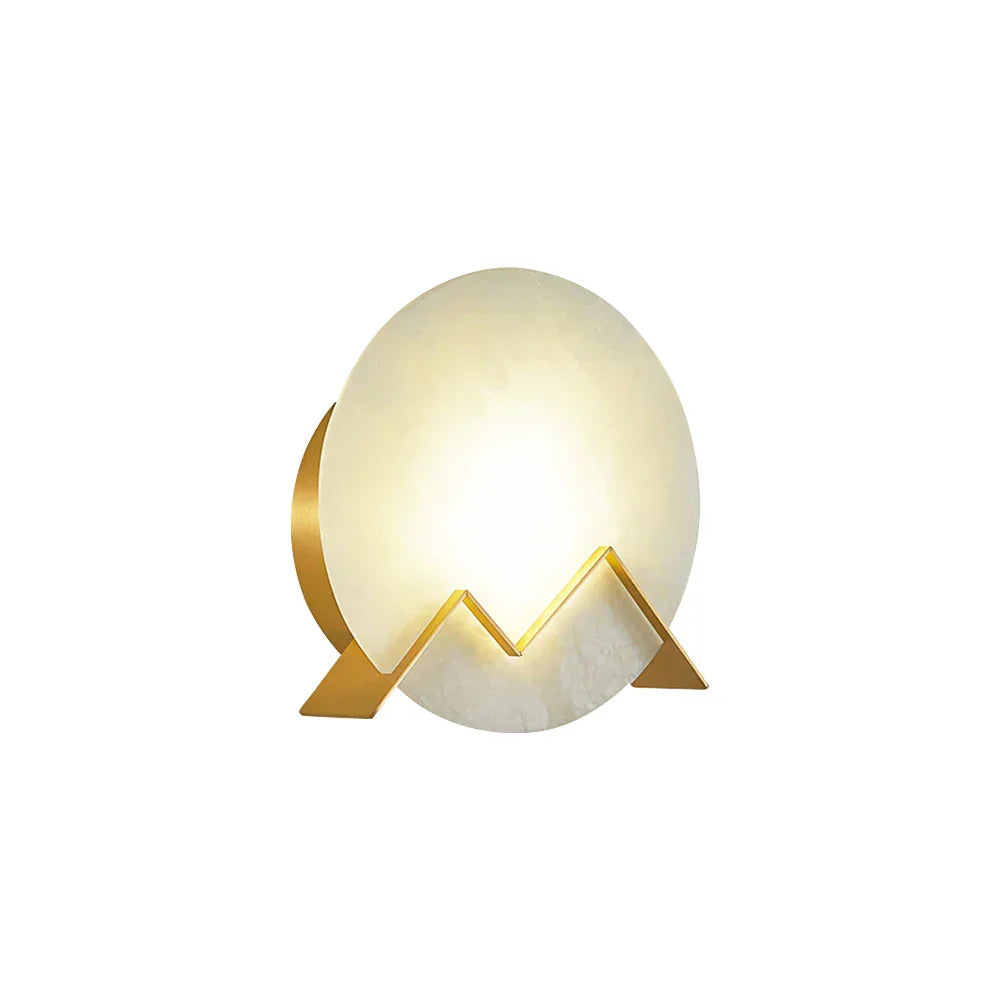 Alabaster M Letter Wall Lamp