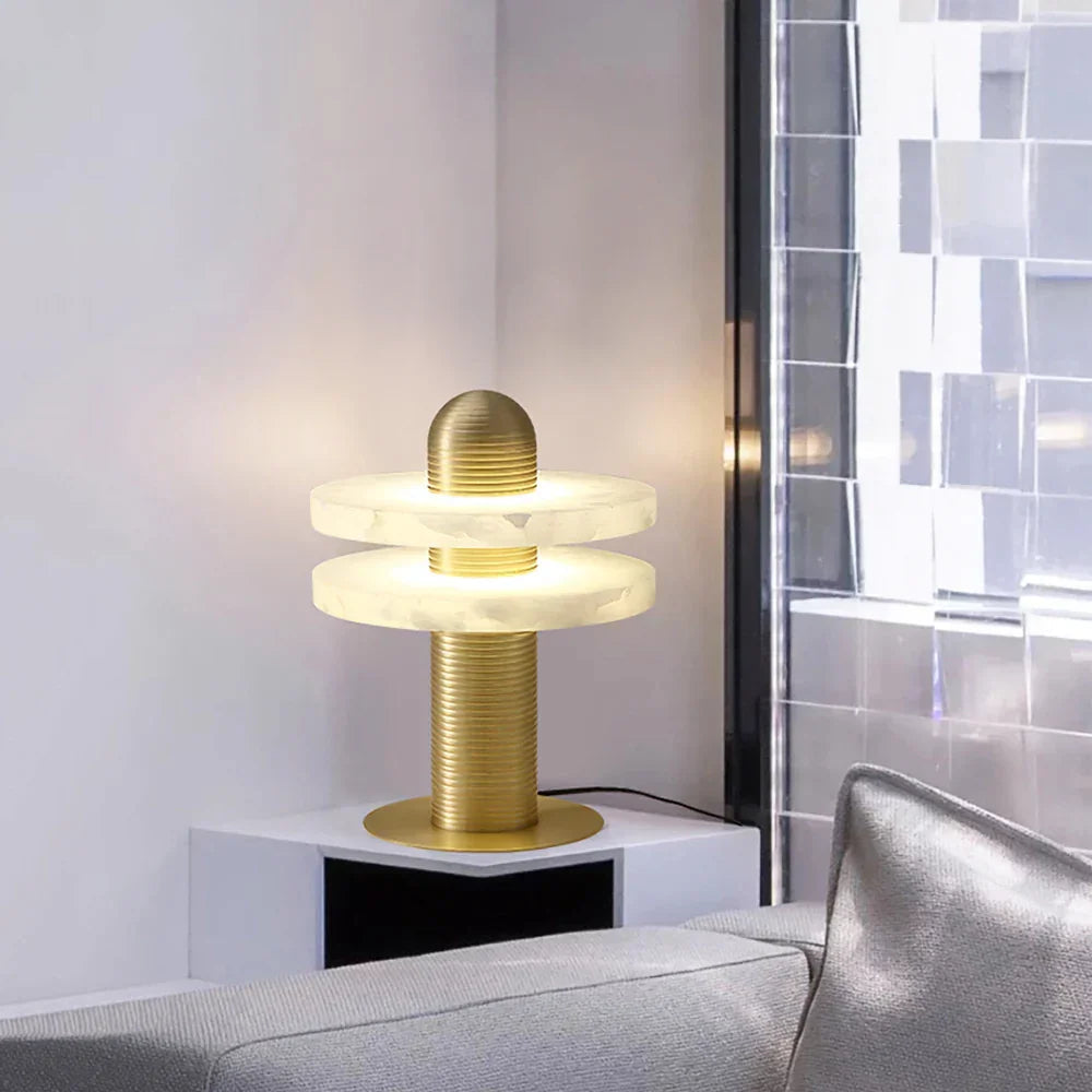 Alabaster Median Table Lamp